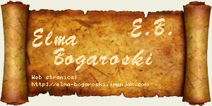 Elma Bogaroški vizit kartica